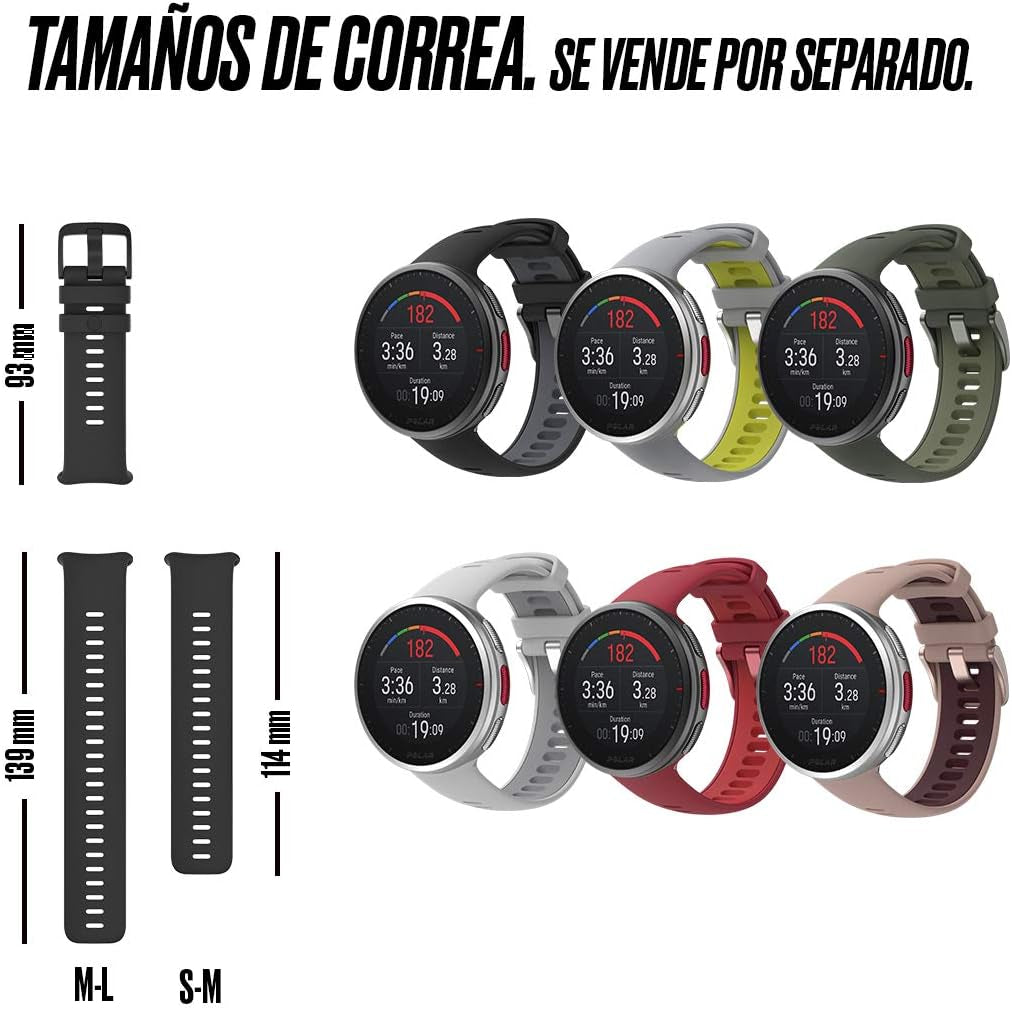 Vantage V2 - Premium Multisport Smartwatch with GPS, Wrist-Based HR Measurement for All Sports - Music Control, Weather, Phone Notifications